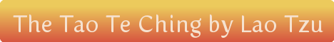 Tao Te Ching by Lao Tzu Logo